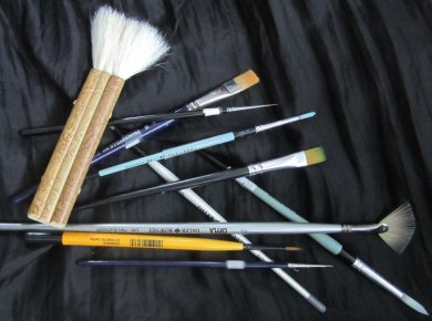 watercolor paintbrushes